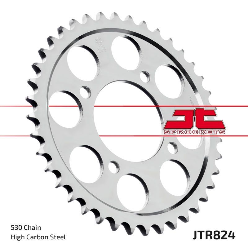 Load image into Gallery viewer, JT Sprockets Rear Steel Sprocket 46 Tooth 46T 530 Chain For Suzuki Katana 600 GSX600F FJ,FUJ,FU2J 1985-1988 JTR824.46
