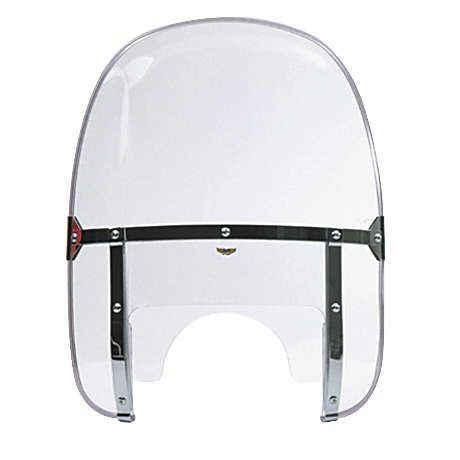 National Cycle Clear Beaded Heavy Duty Windshield With Mount Kit, Straight Forks