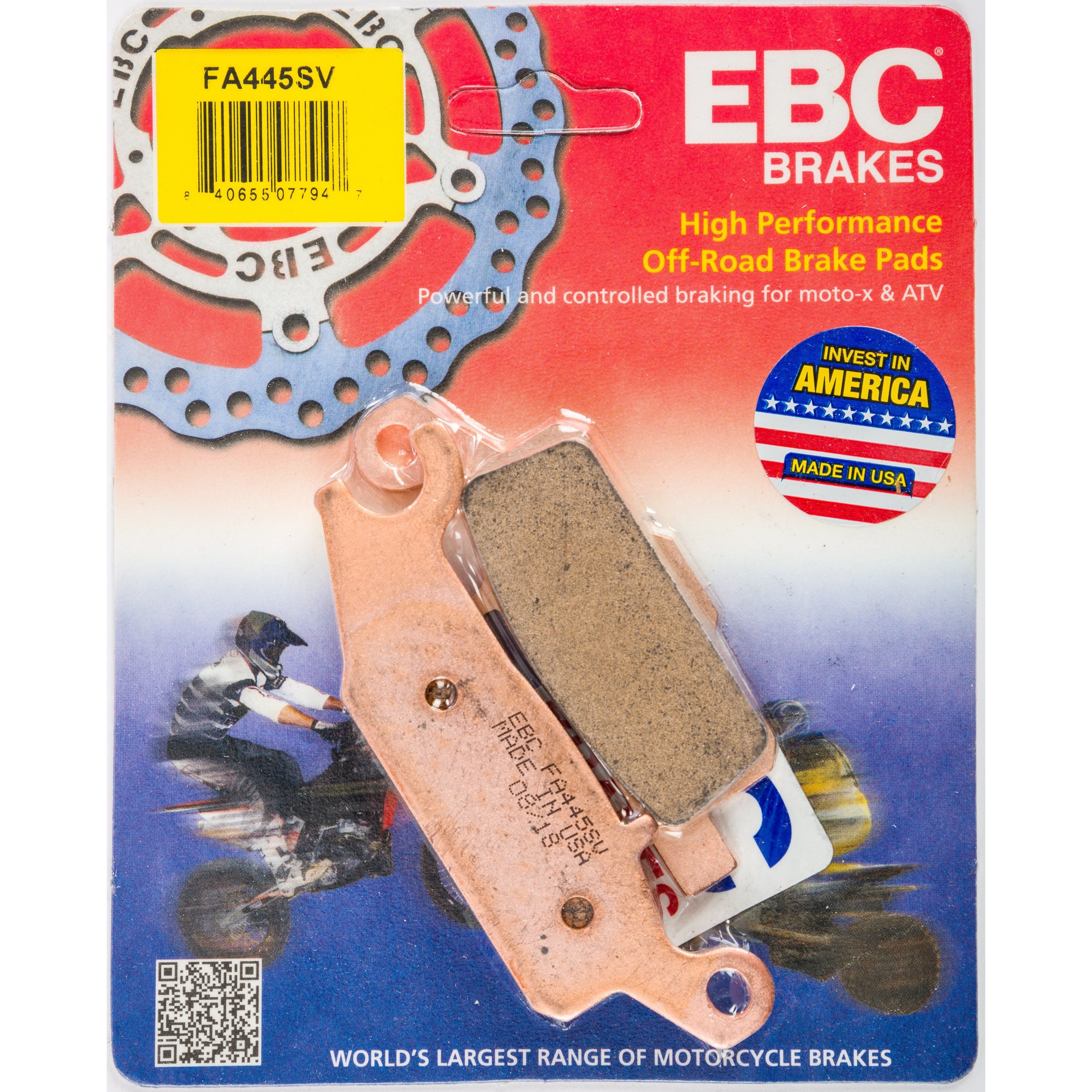 EBC 1 Pair SV Series Severe Duty Brake Pads MPN FA445SV