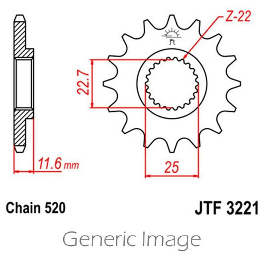 Front & Rear Steel Sprocket Kit for ATV/UTV POLARIS 250 Trailblazer 1990-1994