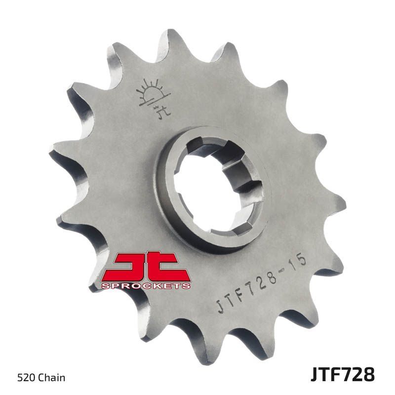 Load image into Gallery viewer, JT Sprockets Front Steel Sprocket 15 Tooth 15T 520 Chain For Cagiva Canyon 600 1996-1999 JTF728.15
