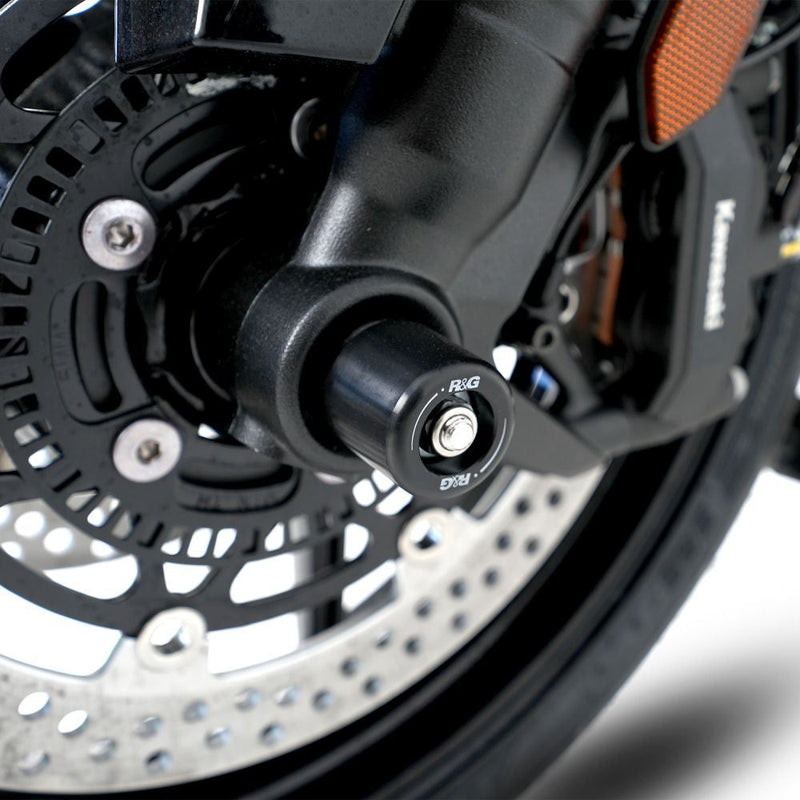 Load image into Gallery viewer, R&amp;G Racing Black Fork Protectors For 2020-2024 Kawasaki Ninja 1000SX ZX1000

