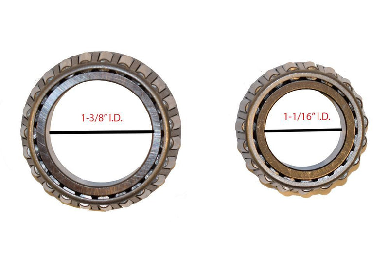 Load image into Gallery viewer, Trailer Hub Kit (H-1000EZ-PR) 5 Bolt on 4-1/2 Inch Circle with 1-3/8 inch &amp; 1-1/16&quot; I.D. Bearings - One Pair
