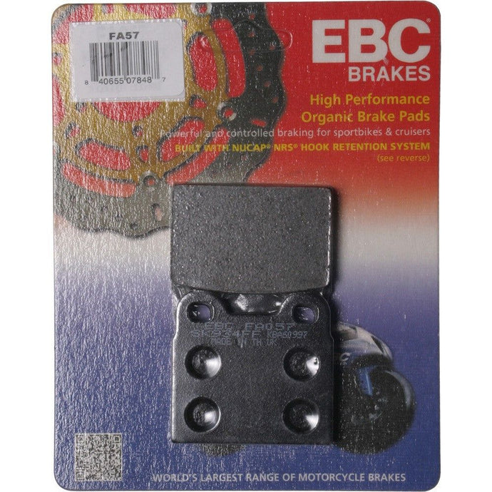 EBC 1 Pair Premium SFA Organic OE Replacement Brake Pads MPN FA57