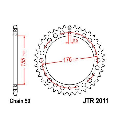 Steel Rear Sprocket 45T for Street TRIUMPH 955 Sprint ST 1999-2004