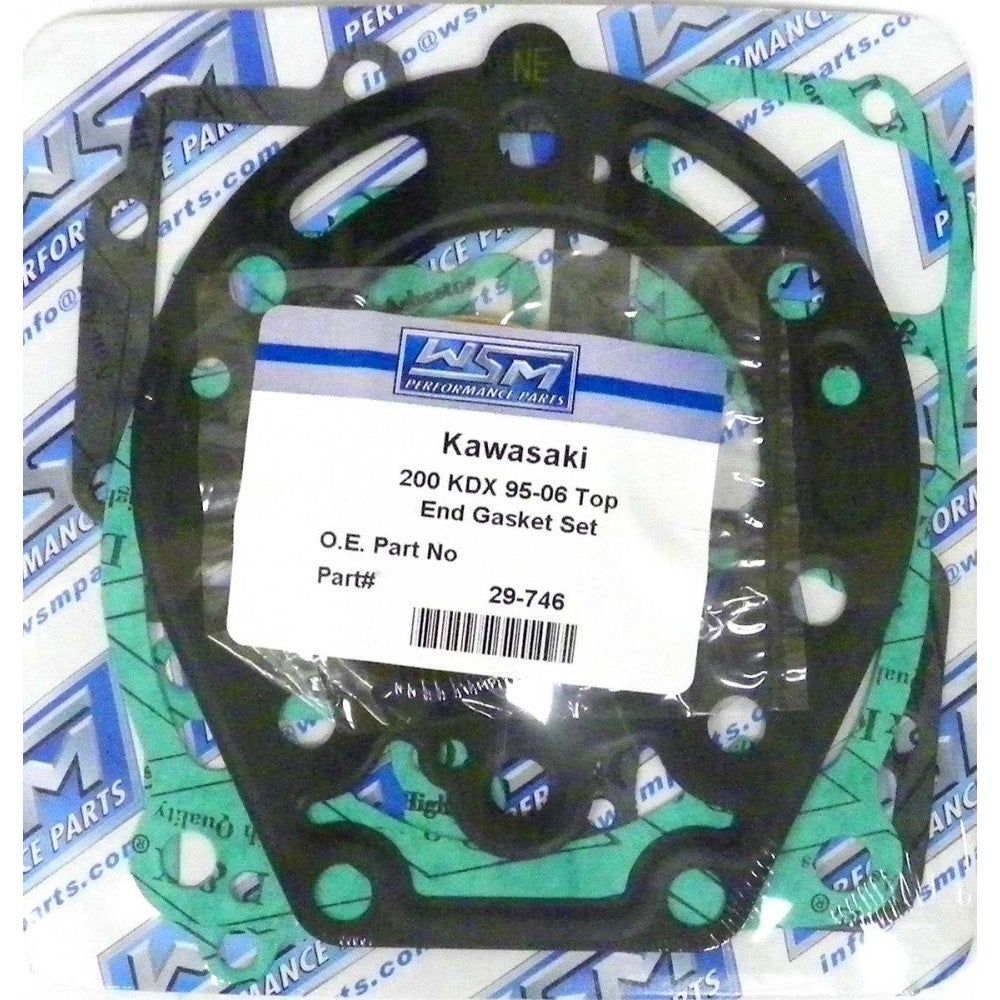 WSM Top End Gasket Kit For Kawasaki 200 KDX 95-06 29-746