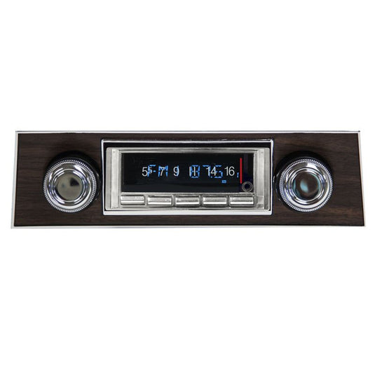 Custom Autosound 1967 Firebird 740 Premium Bluetooth Classic Car Stereo With Walnut Bezel