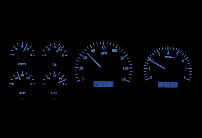 Load image into Gallery viewer, Dakota Digital 1987-1991 Ford Pickup/Bronco VHX Black Blue Display Gauge Kit VHX-87F-PU-K-B
