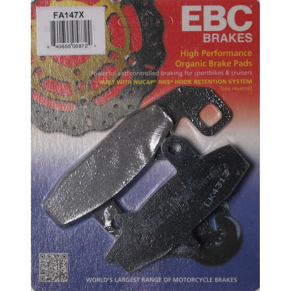 EBC 1 Pair Performance X-Series Carbon Brake Pads For Suzuki DR650S 1990-1995
