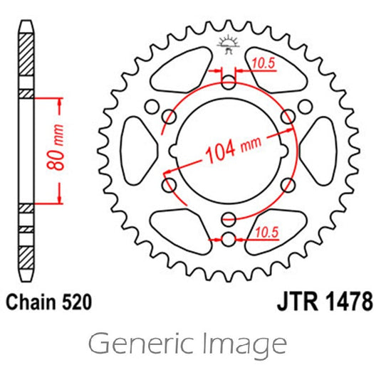 Front & Rear Steel Sprocket Kit for ATV/UTV POLARIS 250 Trailblazer 1990-1994