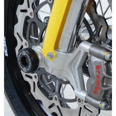 Load image into Gallery viewer, R&amp;G Racing Black Fork Protectors For 2015-2016 Husqvarna FS450 FP0165BK

