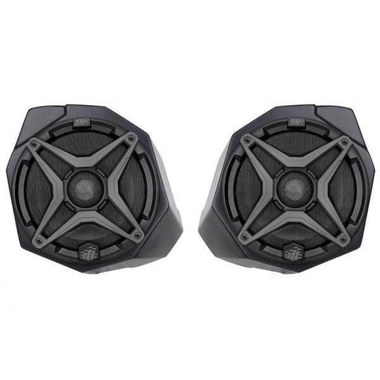 SSV Works Front Kick 6.5" Speaker Pods With Grey Grills For Can-Am Maverick X3 17-22