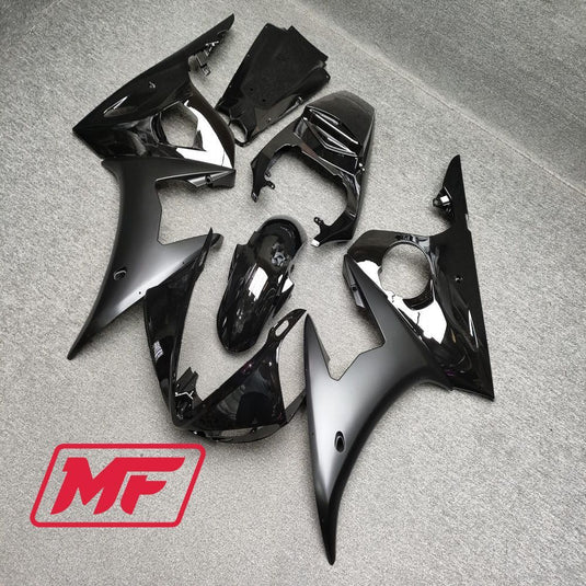 Monster Fairings Full Kit Yamaha YZF R6 03-04 Matte Black + Windshield + Gas Tank Cover