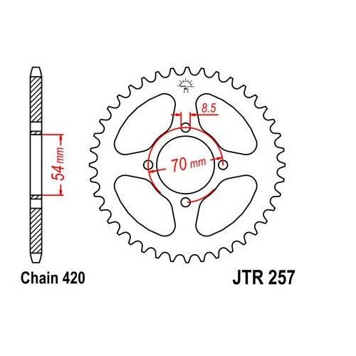 Load image into Gallery viewer, Front &amp; Rear Sprocket Kit for Street HONDA C70 1980-1981
