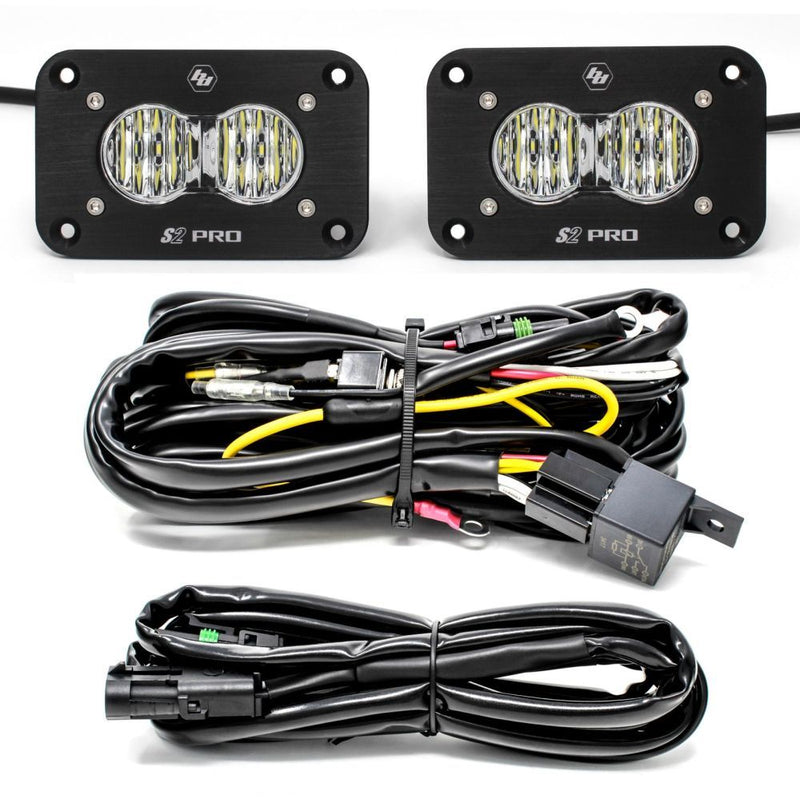 Load image into Gallery viewer, Baja Designs Reverse Light Kit Flush Mount S2 Series Wide Cornering Pattern Clear Lens Universal 487807
