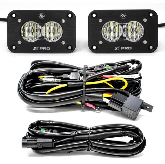 Baja Designs Reverse Light Kit Flush Mount S2 Series Wide Cornering Pattern Clear Lens Universal 487807