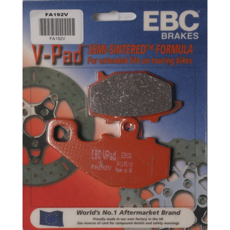 Load image into Gallery viewer, EBC 1 Pair V-Pad Semi-Sintered Touring Brake Pads MPN FA192V
