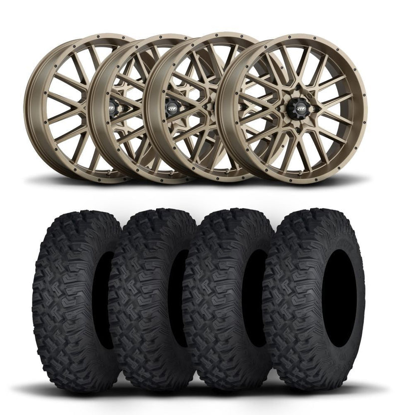 Load image into Gallery viewer, ITP Hurricane 15&quot; Bronze Wheels And Coyote Tires [35x10R-15]
