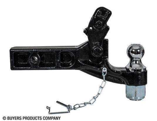 Buyers 10 Ton Combination Pintle Hitch fits 2-1/2 Inch Receiver, 2 Inch Ball