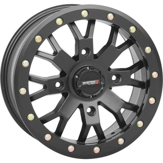 System 3 SB-4 Beadlock Matte Black Wheel 15x7 4/137 4+3 (+15mm) 15S3-3138