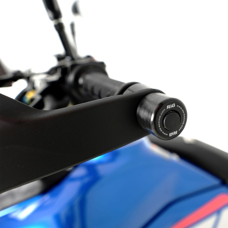 Load image into Gallery viewer, R&amp;G Racing Black Bar End Sliders For 2021-2022 Yamaha Tenere 700 XTZ07 Rally
