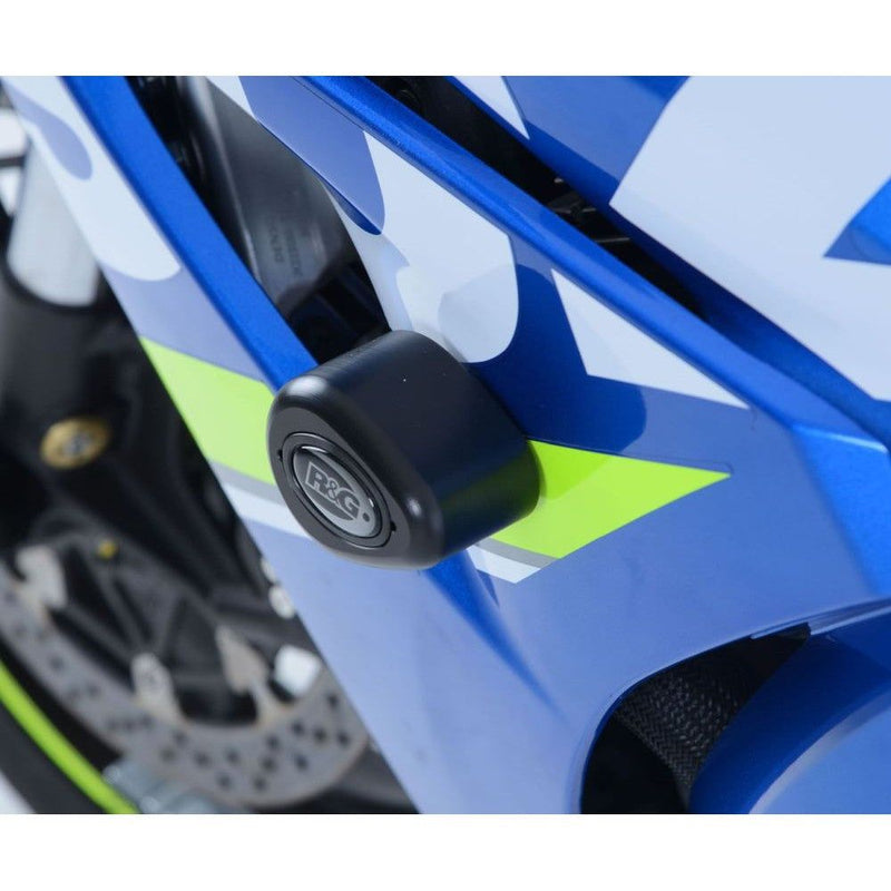 Load image into Gallery viewer, R&amp;G Racing White Aero Style Crash Protection Bobbins For 2017-2018 Suzuki GSXR1000
