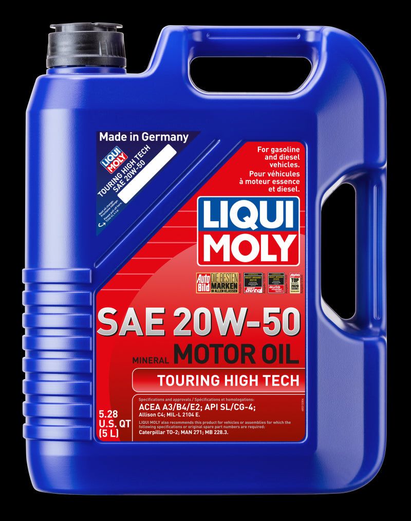 Load image into Gallery viewer, Liqui Moly 5L Touring High Tech SAE 20W50 Motor Oil 20114

