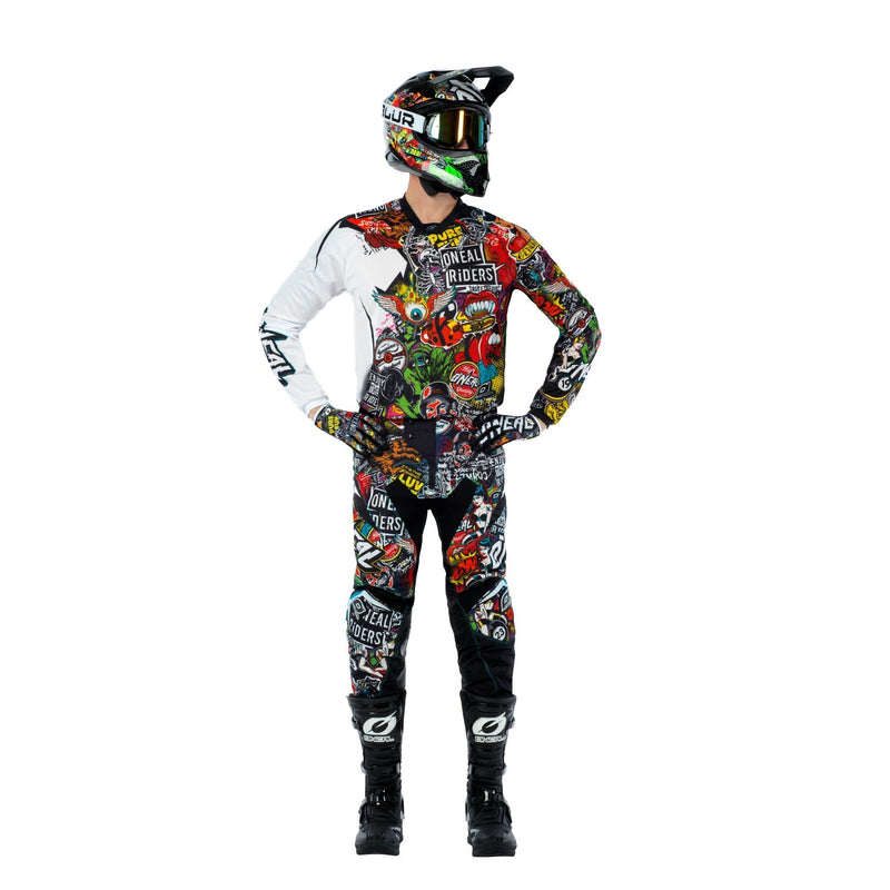 Load image into Gallery viewer, Motocross Jersey 242 O&#39;Neal Mayhem Crank Black Motocross Jersey
