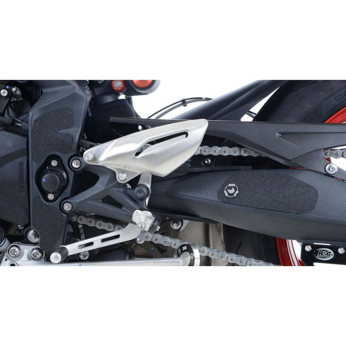 R&G Racing Black Boot Guard Kit For 2013-2016 Triumph Street Triple 675