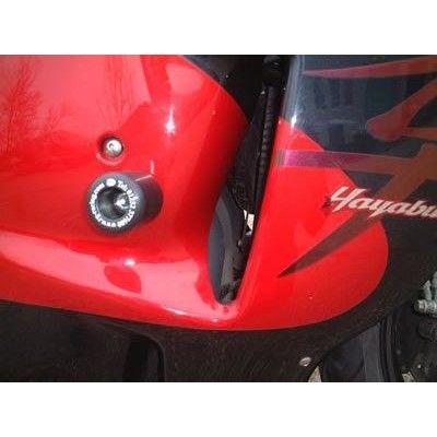 Load image into Gallery viewer, R&amp;G Racing Black Classic Style Crash Protectors For 2001-2007 Suzuki Hayabusa GSX1300R
