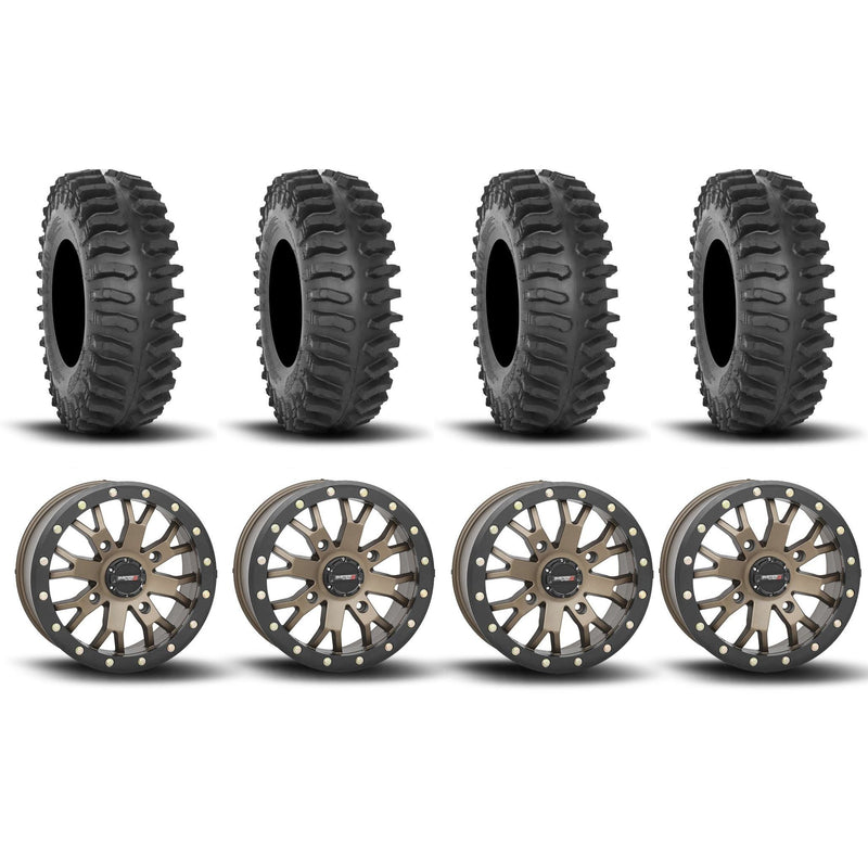 Load image into Gallery viewer, System 3 SB-4 Beadlock Bronze 15" Wheels And XT400 Tires [35x10R-15]
