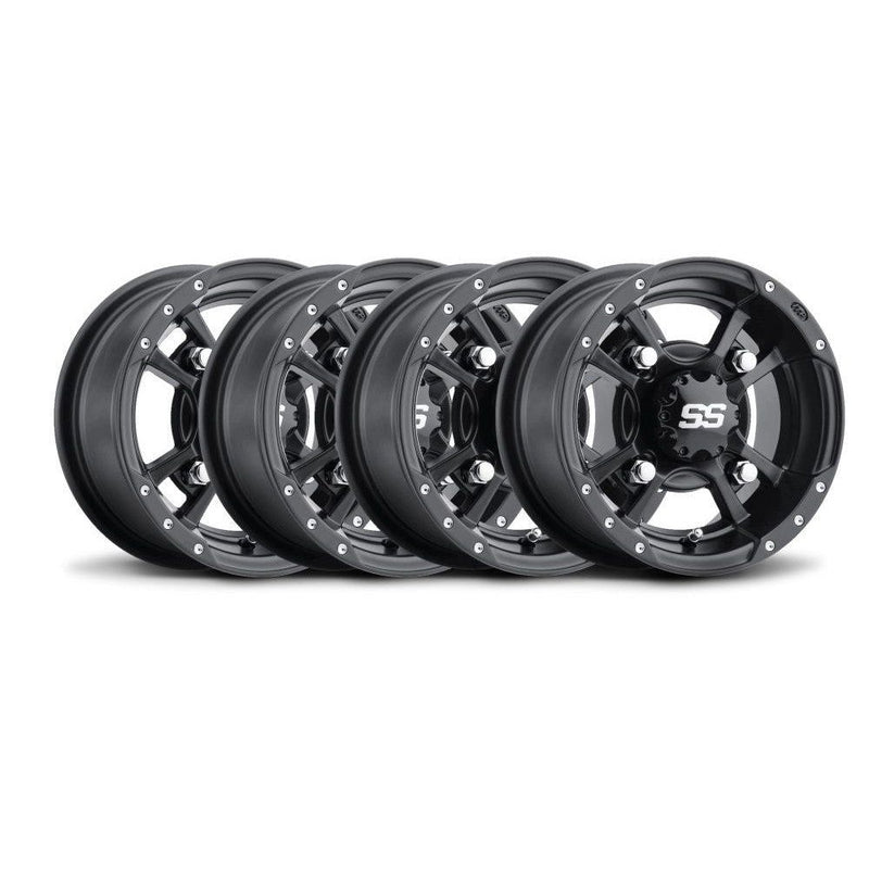 Load image into Gallery viewer, ITP Set of 4 SS112 Sport Alloy Wheel Black 10x5 4/156 3+2
