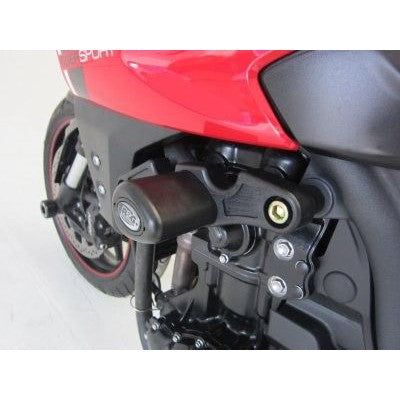 Load image into Gallery viewer, R&amp;G Racing Black Aero Style Crash Protection Bobbins For 2013-2018 Triumph Tiger 1050 Sport
