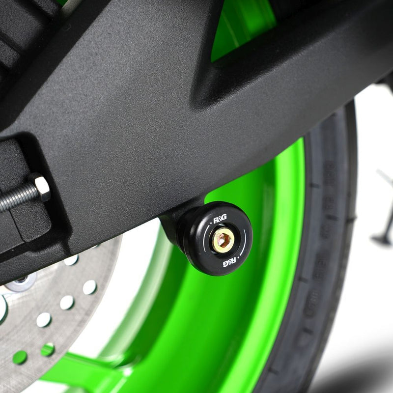 Load image into Gallery viewer, R&amp;G Racing White Cotton Reels For 2016-2019 Kawasaki Ninja ZX10R ZX1000
