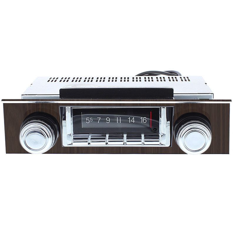 Custom Autosound 1967-68 Camaro 740 Premium Bluetooth Classic Car Stereo With Walnut Bezel
