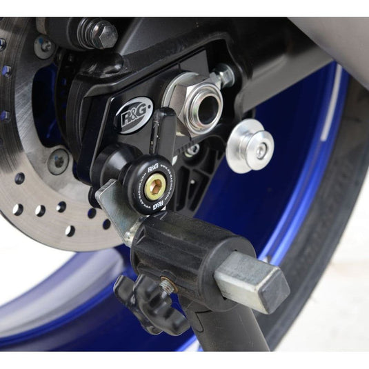 R&G Racing Black Cotton Reels Offset For 2018-2024 Yamaha MT-10