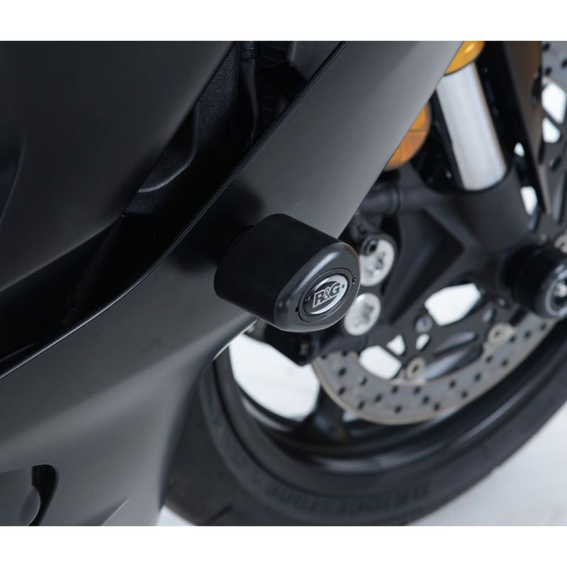 Load image into Gallery viewer, R&amp;G Racing Black Aero Style Crash Protection Bobbins For 2017-2020 Yamaha YZF R6
