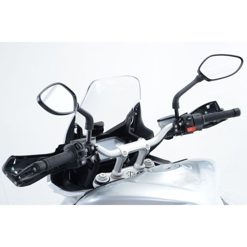 Load image into Gallery viewer, R&amp;G Racing Black Mirror Risers M10 x 1.25 Threaded Mirrors For 2022-2024 CFMoto 800MT Explore
