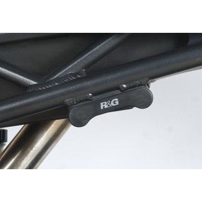Load image into Gallery viewer, R&amp;G Racing Black Rear Foot Rest Delete Blanking Plates For 2006-2012 Triumph Daytona 675
