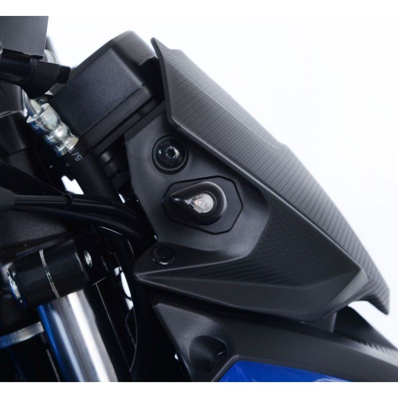 Load image into Gallery viewer, R&amp;G Racing Black Indicator Adapters For 2017-2024 Suzuki GSX-S125 FAP0023BK
