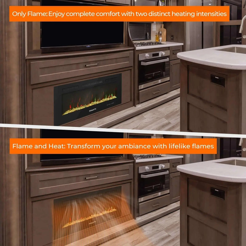 Load image into Gallery viewer, Fogatti 36 Inches RV Electric Fireplace
