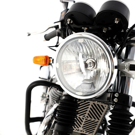 R&G Racing Clear Acrylic Headlight Shield For 2019-2023 Royal Enfield Continental GT 650