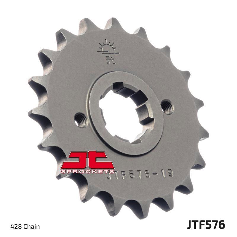 Load image into Gallery viewer, JT Sprockets Front Steel Countershaft Sprocket 19 Tooth 19T 428 Chain JTF576.19
