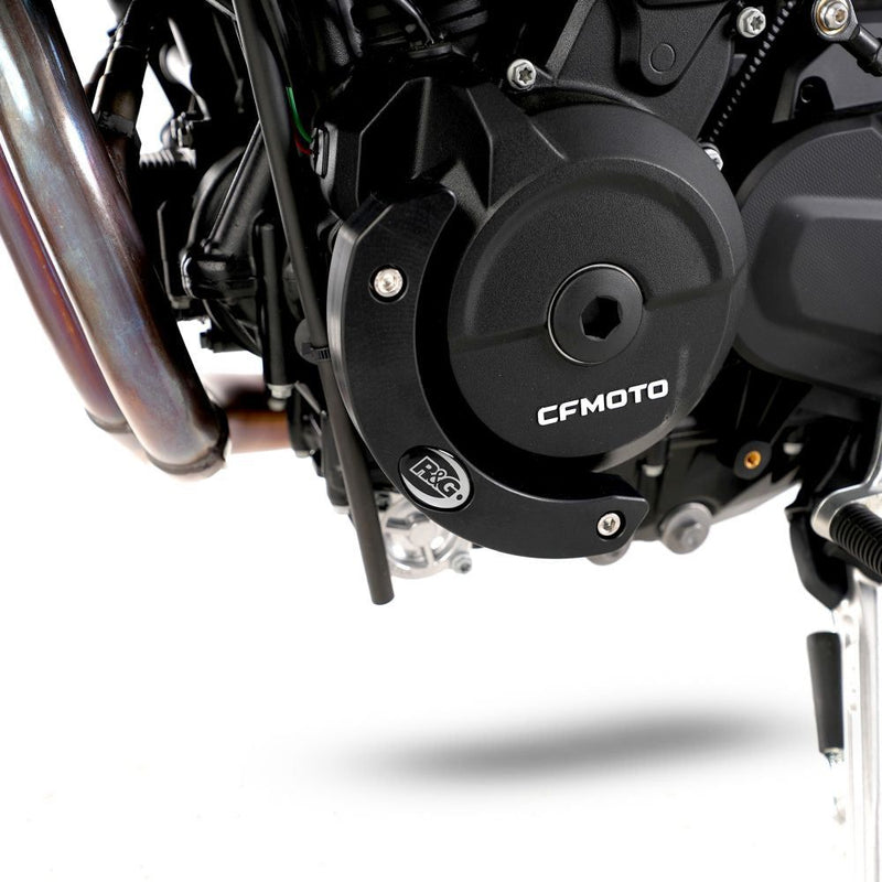 Load image into Gallery viewer, R&amp;G Racing Black Engine Case Sliders LHS For 2023-2024 CF-Moto 800NK Sport

