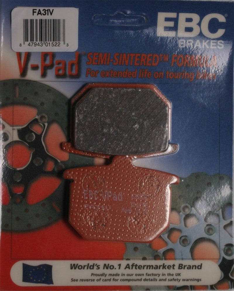 Load image into Gallery viewer, EBC 1 Pair V-Pad Semi-Sintered Touring Brake Pads MPN FA31V
