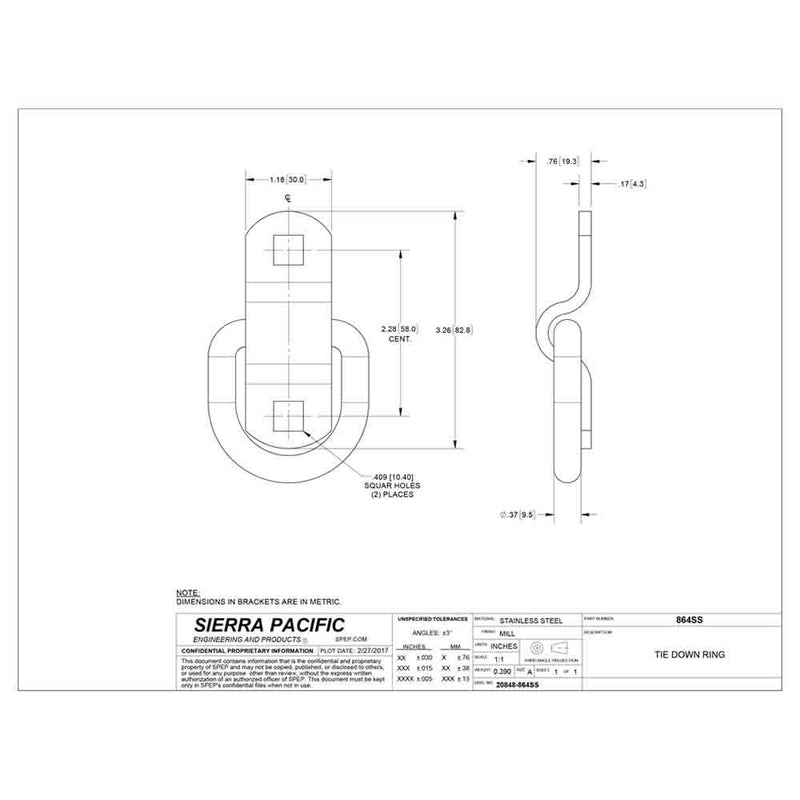 Load image into Gallery viewer, Stainless Steel Surface Mount Tie-Down Ring
