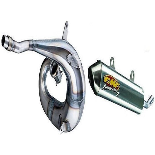 FMF FACTORY FATTY PIPE & POWERCORE 2 SILENCER COMBO FULL EXHAUST TE250 TE350
