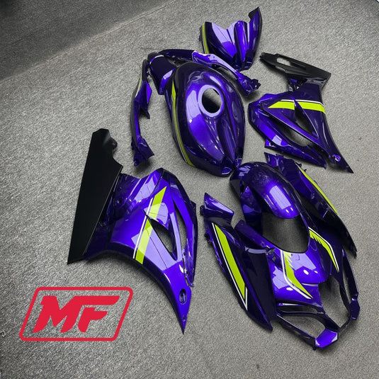 Monster Fairings Full Kit Suzuki GSXR1000 17-24 Matte Light Purple + Windshield + Gas Tank Cover