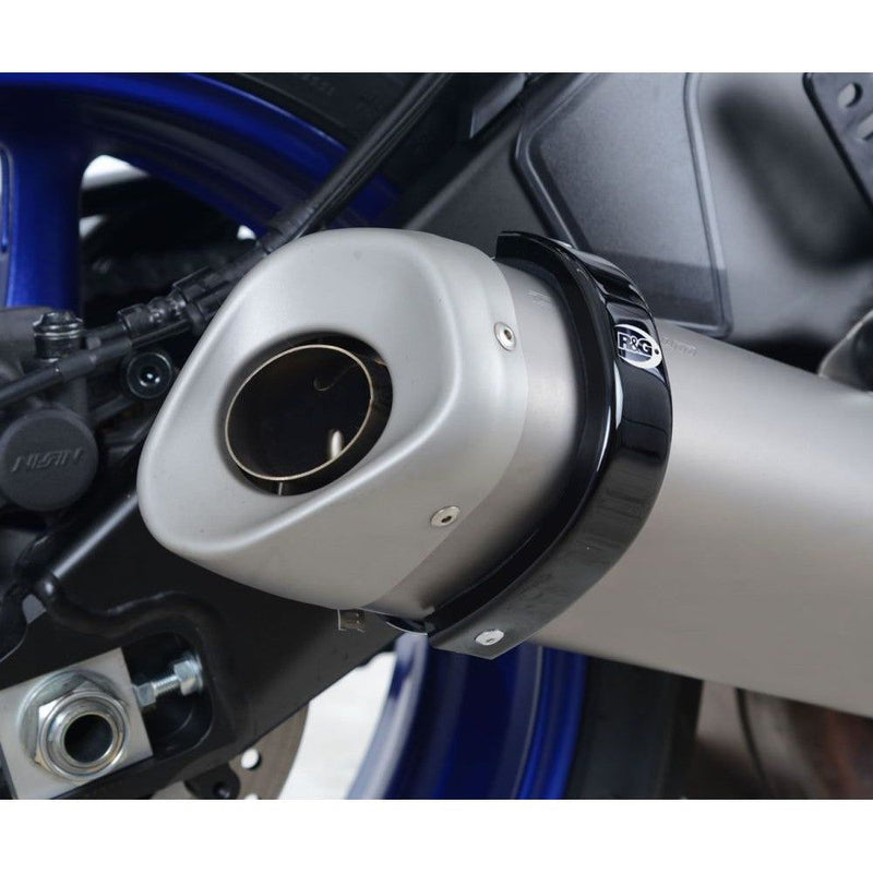 Load image into Gallery viewer, R&amp;G Racing Black Exhaust Protector For 2020-2023 BMW S1000XR
