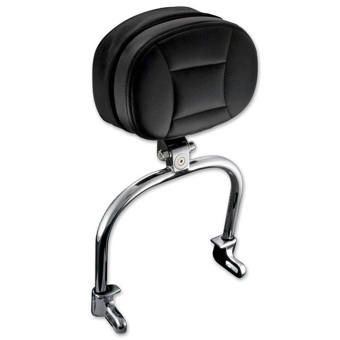 Kuryakyn Chrome Driver Backrest Pad Support Quick Detach Harley Softail 8987